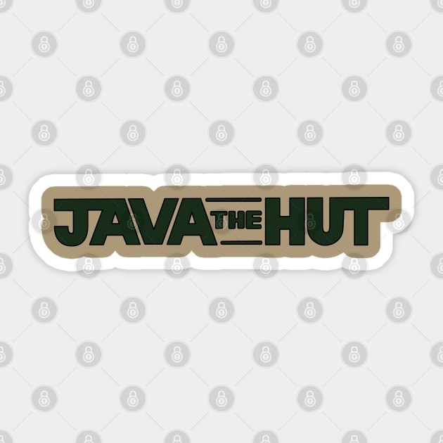 Java the Hut Sticker by saintpetty